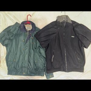 Lot of 2 jackets men’s large down puffer coat
